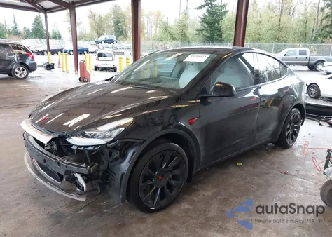 2022 Tesla Model Y Long Range Dual Motor All-Wheel Drive из США, поврежденный, VIN 7SAYGDEE3NF315249